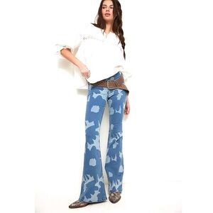 NWT Free People We The Free Penny Pull-On Flare Jeans